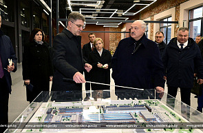 Президент Беларуси Александр Лукашенко посетил площадку ООО «Минский городской технопарк»