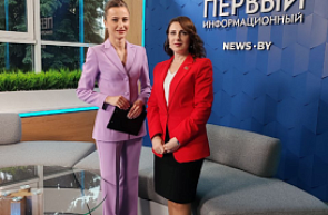 «Актуальное интервью» заместителя Председателя ГКНТ Татьяны Столяровой на "Первом информационном" «Актуальное интервью» заместителя Председателя ГКНТ Татьяны Столяровой на "Первом информационном"